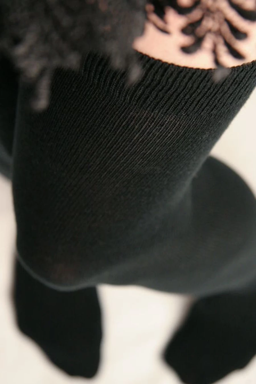 Foot Traffic Solid Acrylic Over The Knee Socks - Stretchy, Comfortable, Fashionable Knee-High Socks for Women