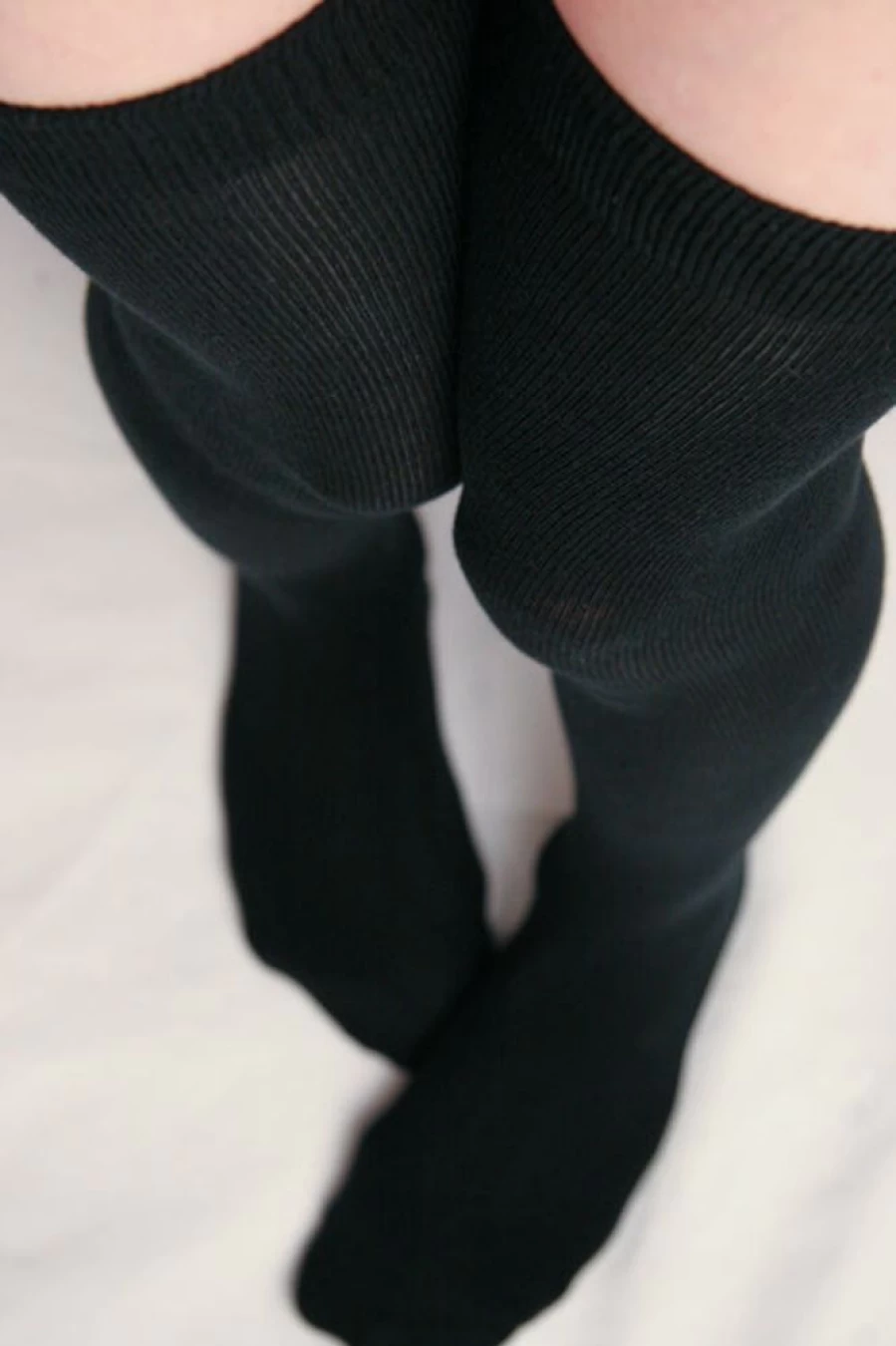 Foot Traffic Solid Acrylic Over The Knee Socks - Stretchy, Comfortable, Fashionable Knee-High Socks for Women