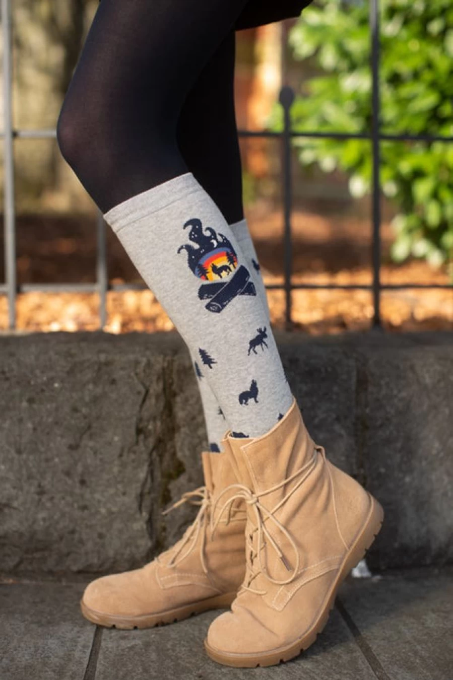 "Sock It To Me Magic Of The Forest Knee High Stretch Socks"