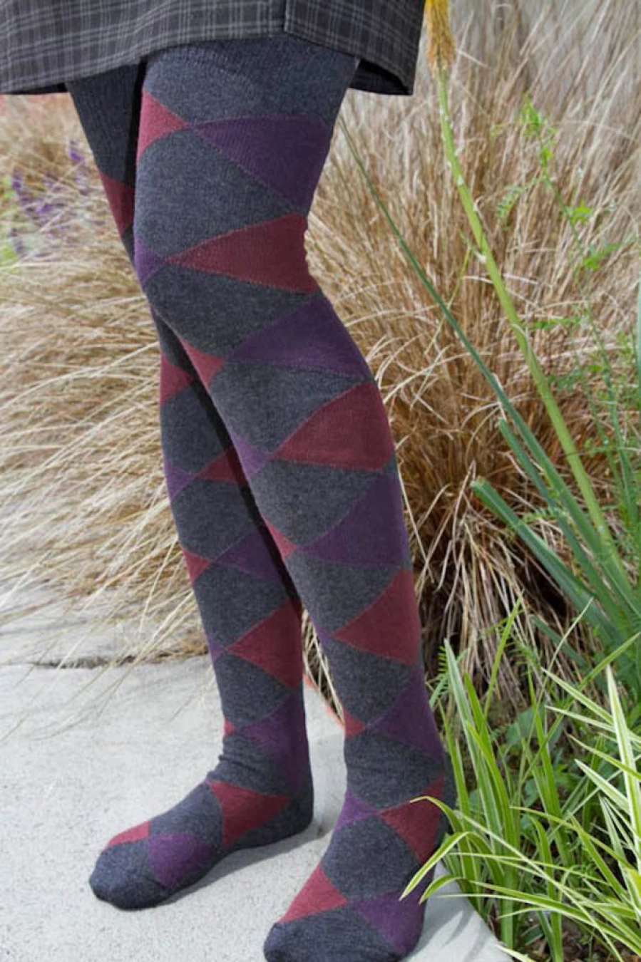 Dreamer Socks Harlequin Diamond Over The Knee Socks - Stylish & Comfortable OTK Socks for Women