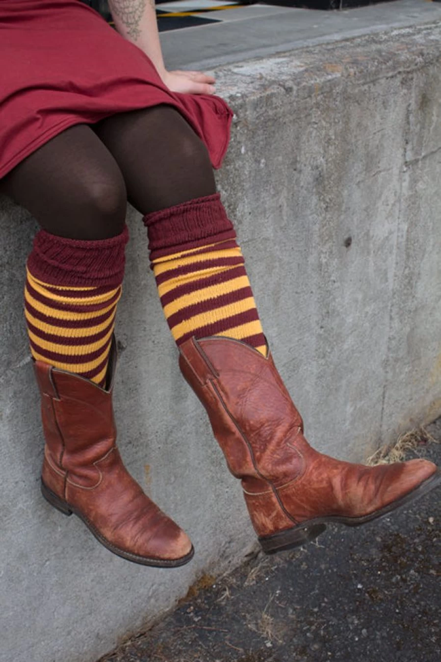 DreaM Stockings Super Stripes Knee High Socks - Bold Striped Fashion Socks for Women