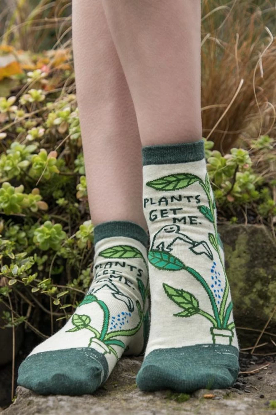 "BlueQ Plants Get Me Anklet - Stylish Botanical Ankle Bracelet"